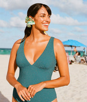 The Augustine One Piece - Lurex Rib - Ceramic - Classic