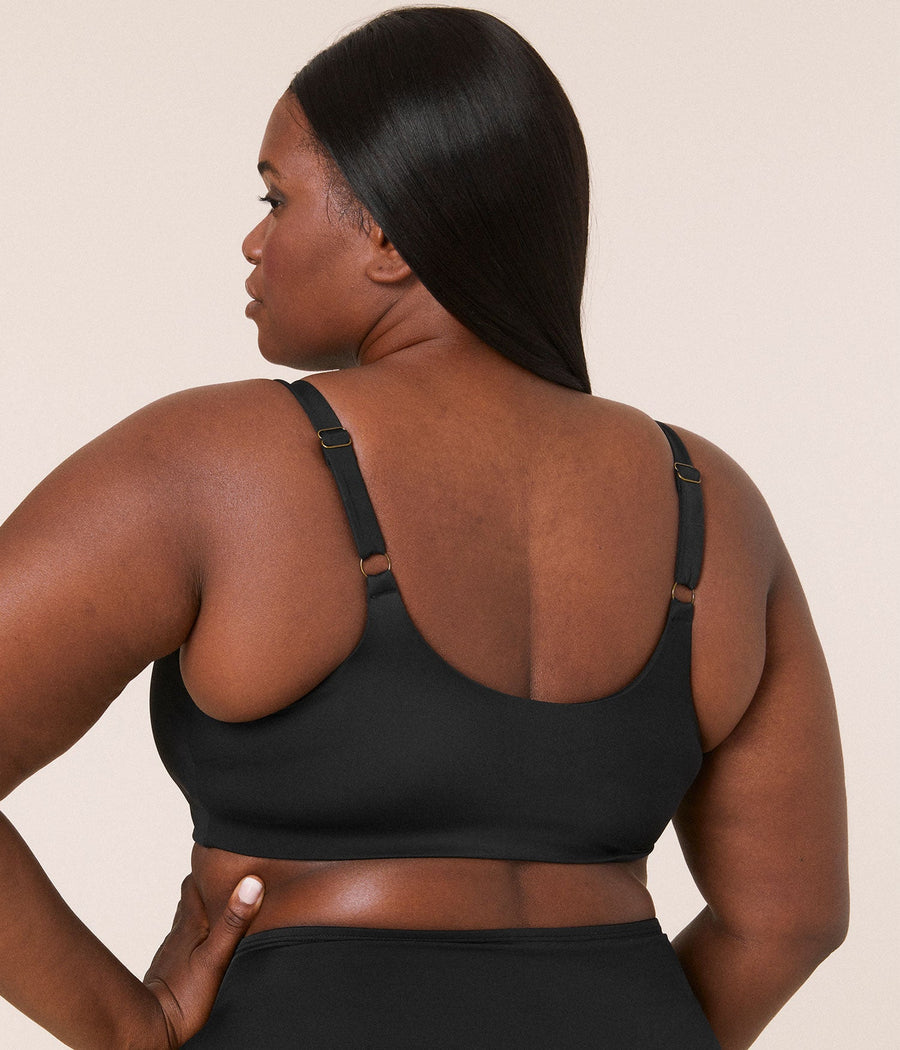 The Maui Bikini Top - Eco Nylon - Black