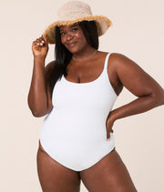 The Amalfi One Piece - Eco Ribbed - White - Classic