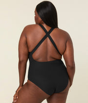 The Tulum One Piece - Ribbed - Black - Classic