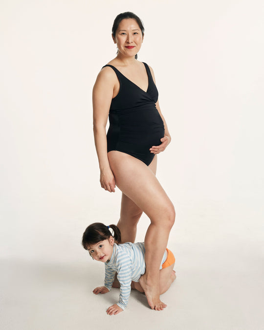 The Cala Maternity One Piece - Eco Nylon - Black - Classic