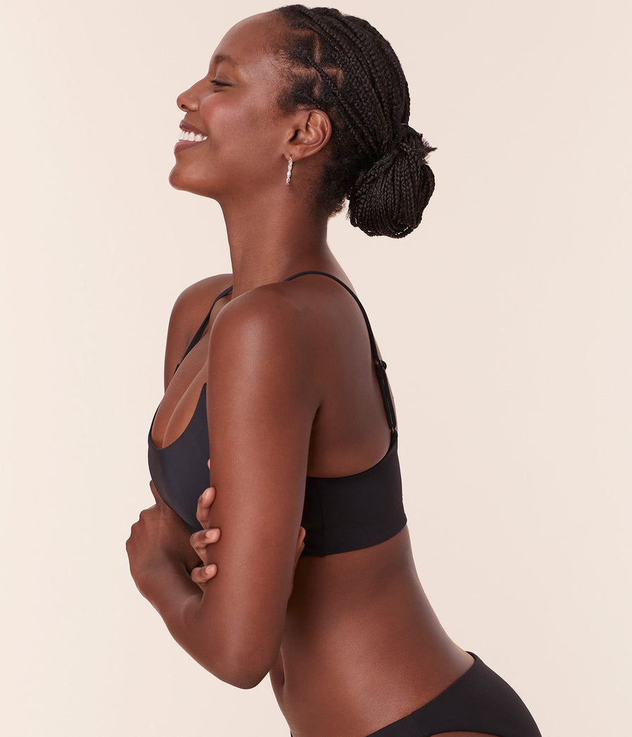 The Maui Bikini Top - Eco Nylon - Black