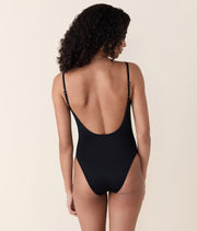 The Laguna One Piece - Eco Nylon - Black - Long Torso