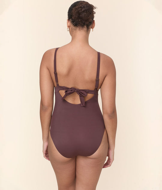 The Honolulu One Piece - Eco Nylon - Mink - Long Torso