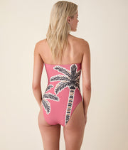 The Kauai One Piece - Eco Nylon - Palms - Classic