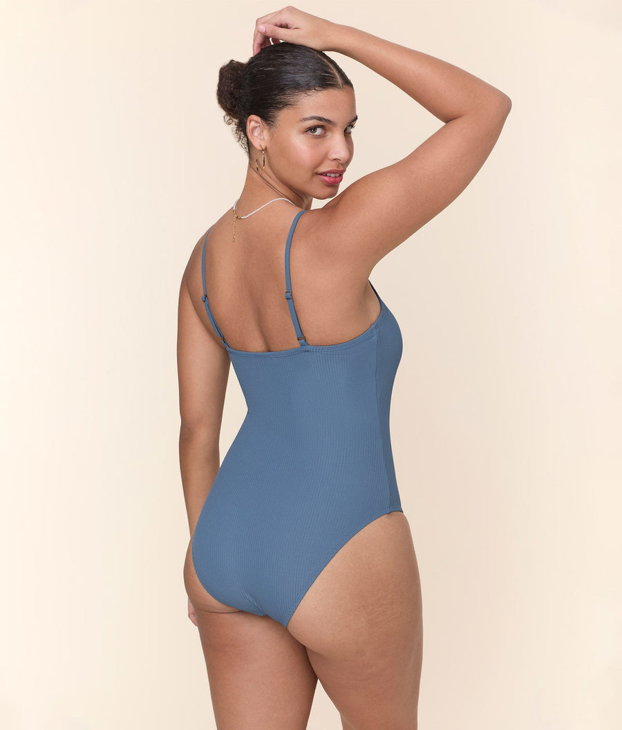 The Amalfi One Piece - Eco Ribbed - Slate - Classic