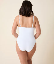 The Amalfi One Piece - Eco Ribbed - White - Classic