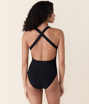 The Tulum One Piece - Ribbed - Black - Classic