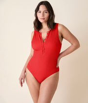 The Malibu One Piece - Seersucker - Firecracker - Classic