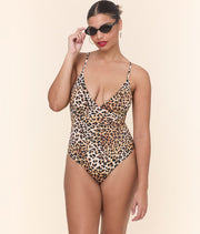 The Lanikai One Piece - Eco Nylon - Leopard - Classic