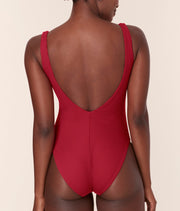 The Ibiza One Piece - Eco Ribbed - Flame - Long Torso