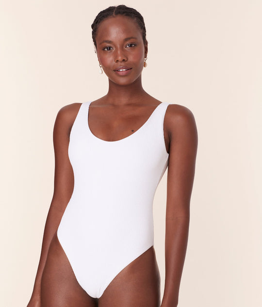 The Ibiza One Piece - Eco Ribbed - White - Classic