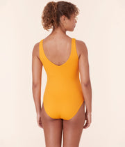 The Bonita One Piece - Wide Rib - Tangerine - Classic