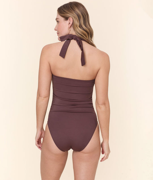 The Aleta One Piece - Eco Nylon - Mink - Classic