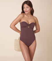 The Zoe One Piece - Eco Nylon - Mink - Classic