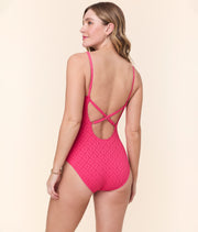 The Jetties One Piece - Eyelet - Begonia - Classic
