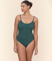 The Amalfi One Piece - Textured Weave - Seaweed - Classic