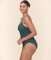The Amalfi One Piece - Textured Weave - Seaweed - Classic