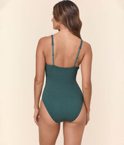 The Amalfi One Piece - Textured Weave - Seaweed - Classic