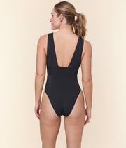 The Mykonos One Piece - Flat - Black - Classic - Cheeky