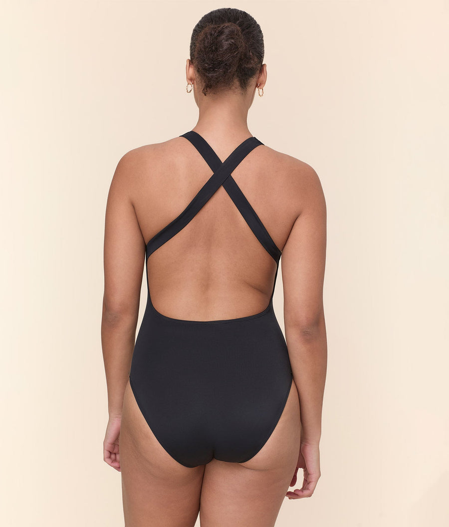 The Tulum One Piece - Flat - Black - Classic