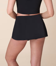 The Skirt Bikini Bottom - Flat - Black
