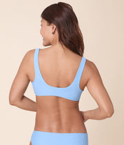 The Delray Bikini Top - Eco Nylon - Sky