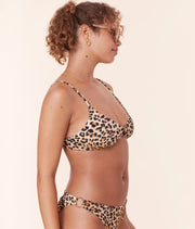 The Bonita Bikini Top - Eco Nylon - Leopard
