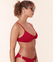 The Bonita Bikini Top - Eco Nylon - Garnet
