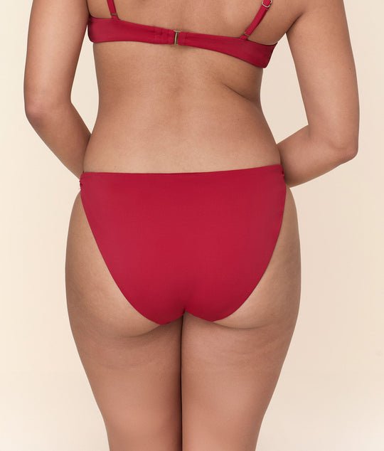 The Bonita Bikini Bottom - Eco Nylon - Garnet