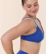 The Rockley Bikini Top - Eco Nylon - Mazarine