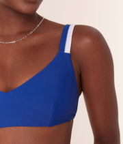 The Rockley Bikini Top - Eco Nylon - Mazarine
