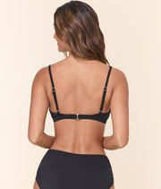 The Maddalena Bikini Top - Eco Nylon - Black