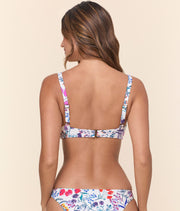 The Mila Bikini Top - Eco Nylon - Botanical Floral