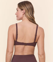 The Mila Bikini Top - Eco Nylon - Mink