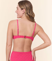 The Bermuda Bikini Top - Eyelet - Begonia