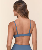 The Nora Bikini Top - Eco Ribbed - Slate