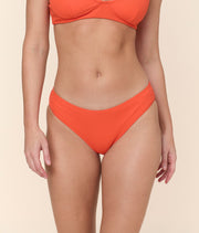 The Classic Bikini Bottom - Eco Ribbed - Vermillion