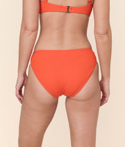 The Classic Bikini Bottom - Eco Ribbed - Vermillion