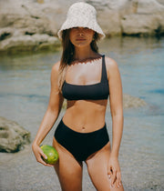 The Havana Bikini Top - Flat - Black
