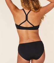 The Hipster Bikini Bottom - Eco Nylon - Black