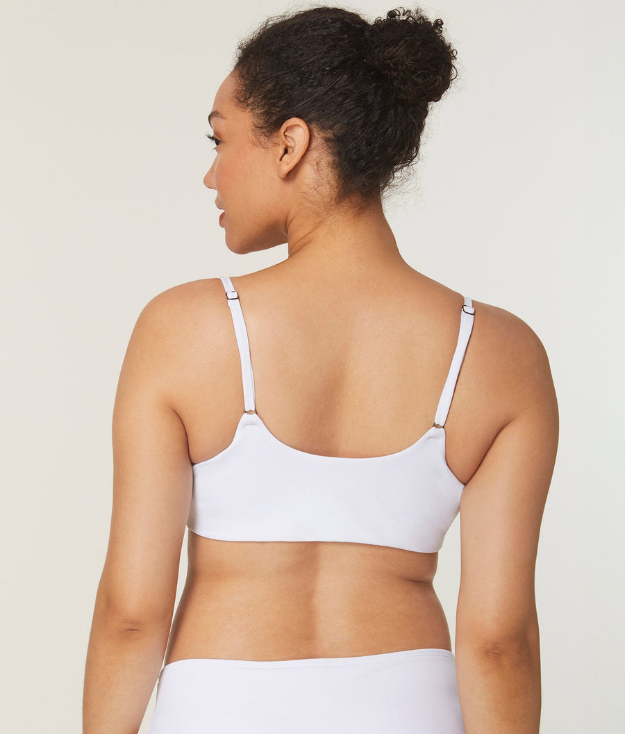 The Maui Bikini Top - Eco Nylon - White