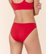 The Classic Bikini Bottom - Flat - Cherry Red