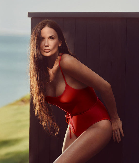 The Fiji One Piece - Eco Nylon - Cherry Red - Long Torso