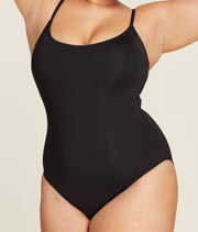 The Amalfi One Piece - Eco Nylon - Black - Classic - Full Coverage