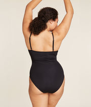 The Amalfi One Piece - Eco Nylon - Black - Classic - Full Coverage