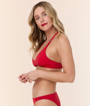 The Valencia Bikini Top - Flat - Cherry Red