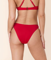 The Cheeky Bikini Bottom - Flat - Cherry Red