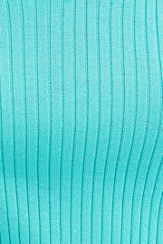 Green Knit Midi Dress