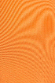 Orange Midi Dress Knit